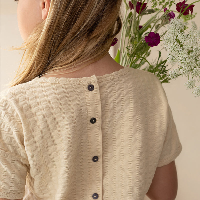 Phil & Phae Kinder T-Shirt Button back Bio-Baumwolle bei Yay Kids