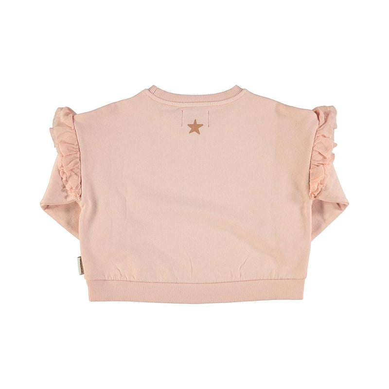 Piupiuchick Mädchen Rüschen Pullover Rosa REC hinten bei Yay Kids