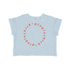 Piupiuchick Kinder T-Shirt Hellblau mit rotem Logo bei Yay Kids