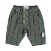 Piupiuchick Baby Hose in Grün mit Karo-Muster bei Yay Kids