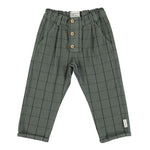 Piupiuchick Kinder Hose in Grün mit Karo-Muster bei Yay Kids