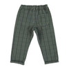Piupiuchick Kinder Hose in Grün mit Karo-Muster bei Yay Kids