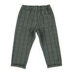 Piupiuchick Kinder Hose in Grün mit Karo-Muster bei Yay Kids