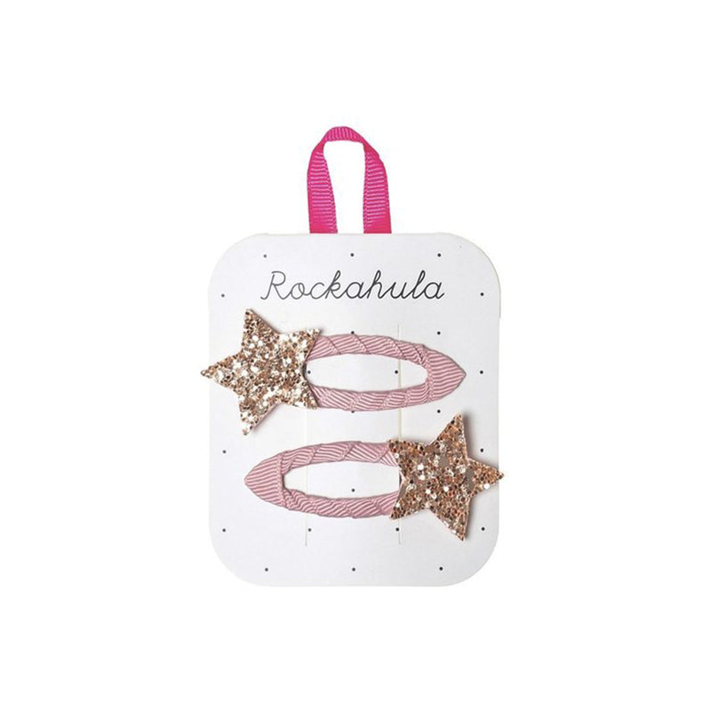 Rockahula Mädchen Haar Spangen Rosa Glitzer Stern bei Yay Kids