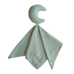 Mushie Baby Kuscheltuch Lovely Blanket Moon Roman Green bei Yay Kids