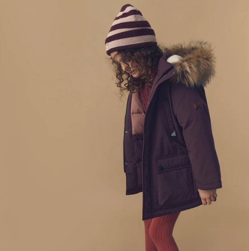 Töastie Kinder Jacke Wild North Star Parka Black Cherry bei Yay Kids