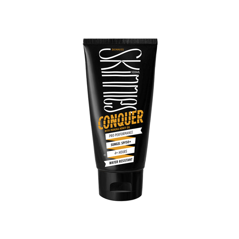 Skinnies langanhaltender Sports Sunscreen Conquer SPF 50 100ml bei Yay Kids