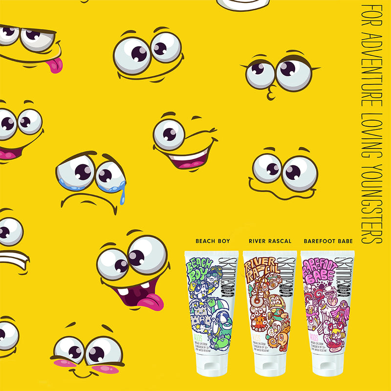 Skinnies Kinder Sonnengel 3 Varianten SPF 50 100ml bei Yay Kids