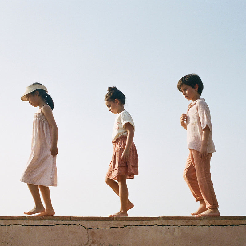My Little Cozmo Kinder Rock Terracotta mit Blumenmuster bei Yay Kids