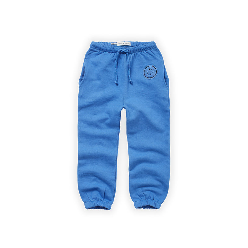 Sproet & Sprout Kinder Trainerhose in Blau mit Smiley bei Yay Kids