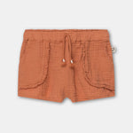 My Little Cozmo Kinder Shorts Terracotta mit Rüschen bei Yay Kids