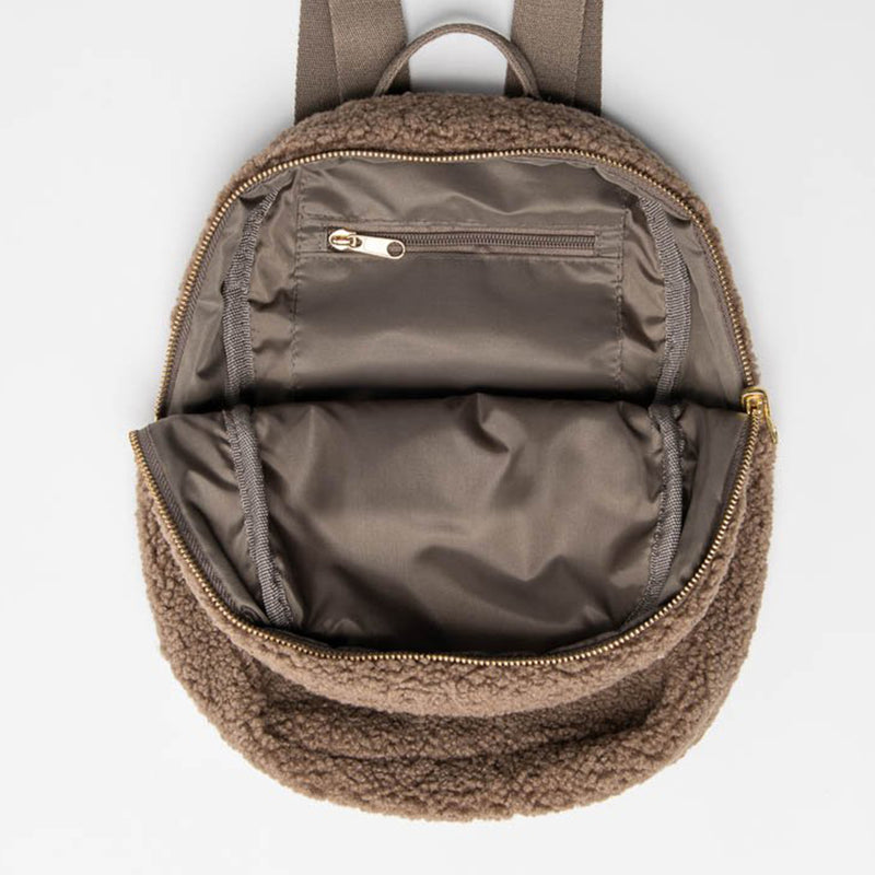 Studio Noos Kinder Rucksack Mini Chunky Teddy Braun Innen bei Yay Kids