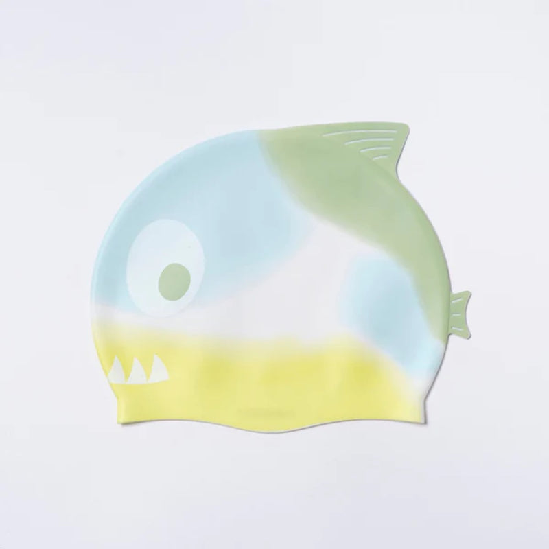 Sunnylife Kinder Badekappe Shark Tribe Khaki Ombre bei Yay Kids