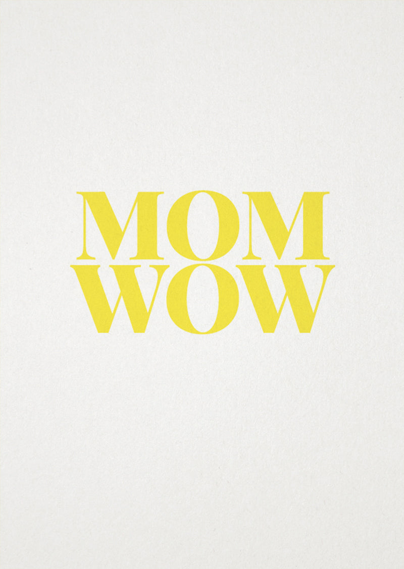 tadah Postkarte "MOM WOW" bei Yay Kids