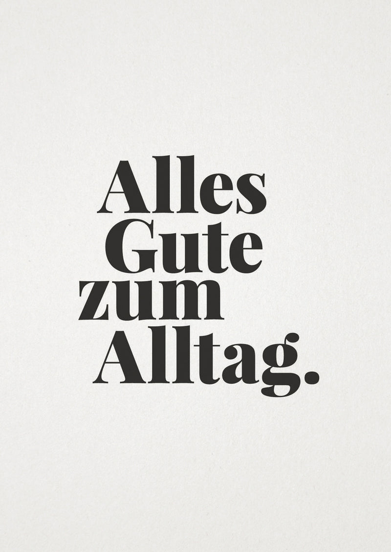 tadah Postkarte "Alles Gute zum Alltag." bei Yay Kids