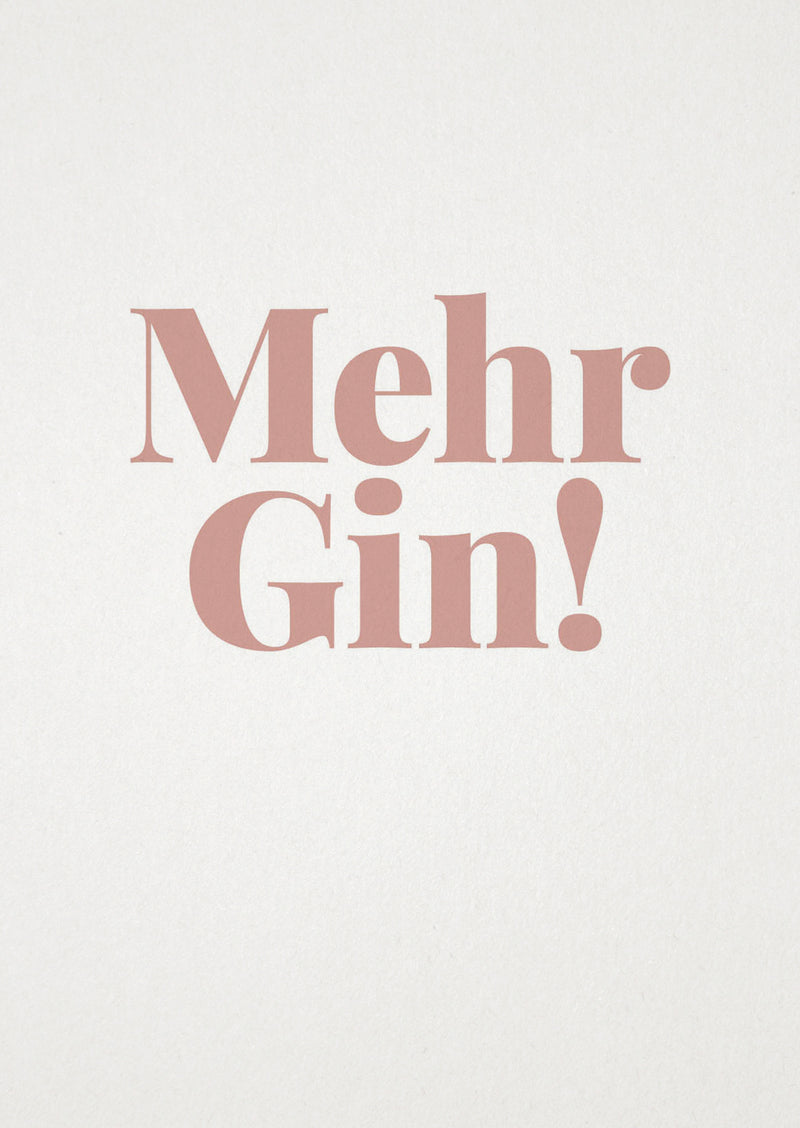 tadah Postkarte "Mehr Gin!" bei Yay Kids