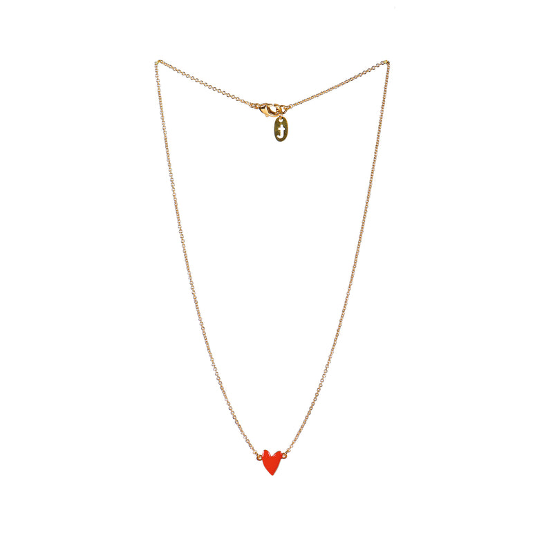 Necklace Heart Red