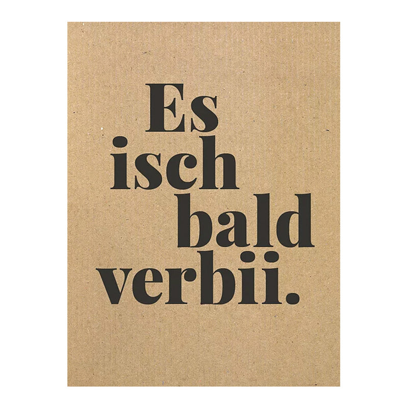tadah Postkarte "Es isch bald verbii." bei Yay Kids
