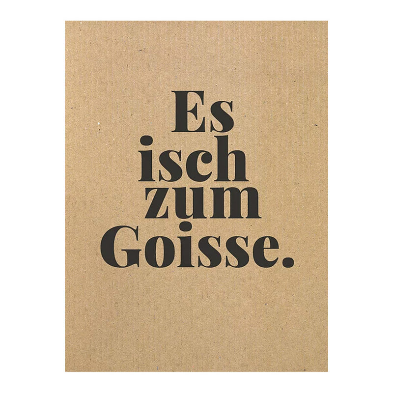 tadah Postkarte "Es isch zum Goisse." bei Yay Kids