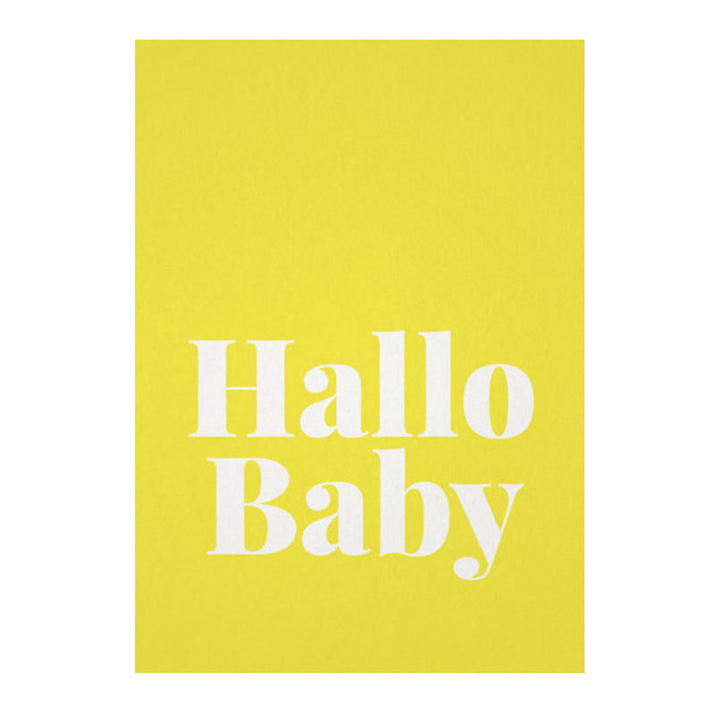 tadah Postkarte "Hallo Baby" bei Yay Kids