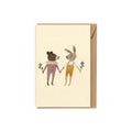 Main Sauvage Grusskarte Teddy & Hase bei Yay Kids