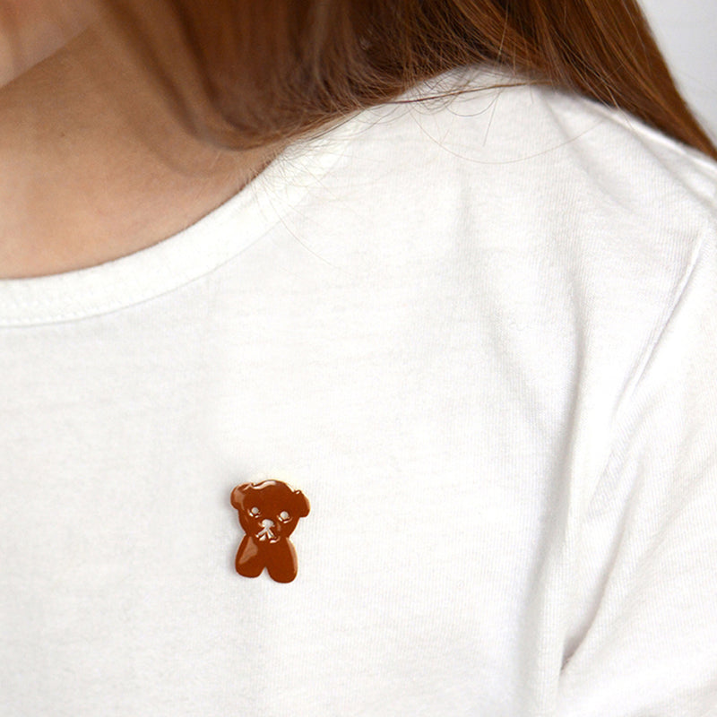 Titlee Kinder Pin vergoldet Miffy Snuffy Braun bei Yay Kids