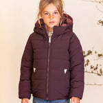 Töastie Kinder Puffer Jacke Black Cherry/Berry Pink bei Yay Kids