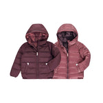 Töastie Nachhaltige Puffer Jacke Black Cherry/Berry Pink bei Yay Kids