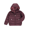 Töastie Vegane Kinder Daunenjacke Black Cherry/Berry Pink bei Yay Kids