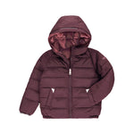 Töastie Vegane Kinder Daunenjacke Black Cherry/Berry Pink bei Yay Kids