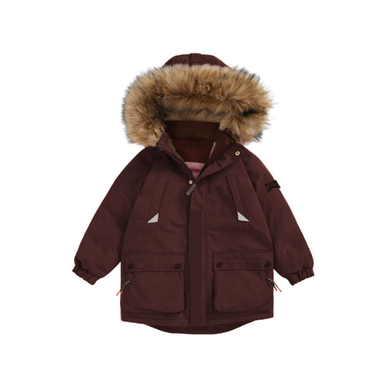 Töastie Kinder Jacke Wild North Star Parka Black Cherry bei Yay Kids