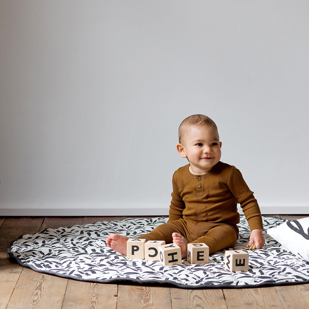 Toddlekind Runde Baby Krabbeldecke Luxe Anchor bei Yay Kids