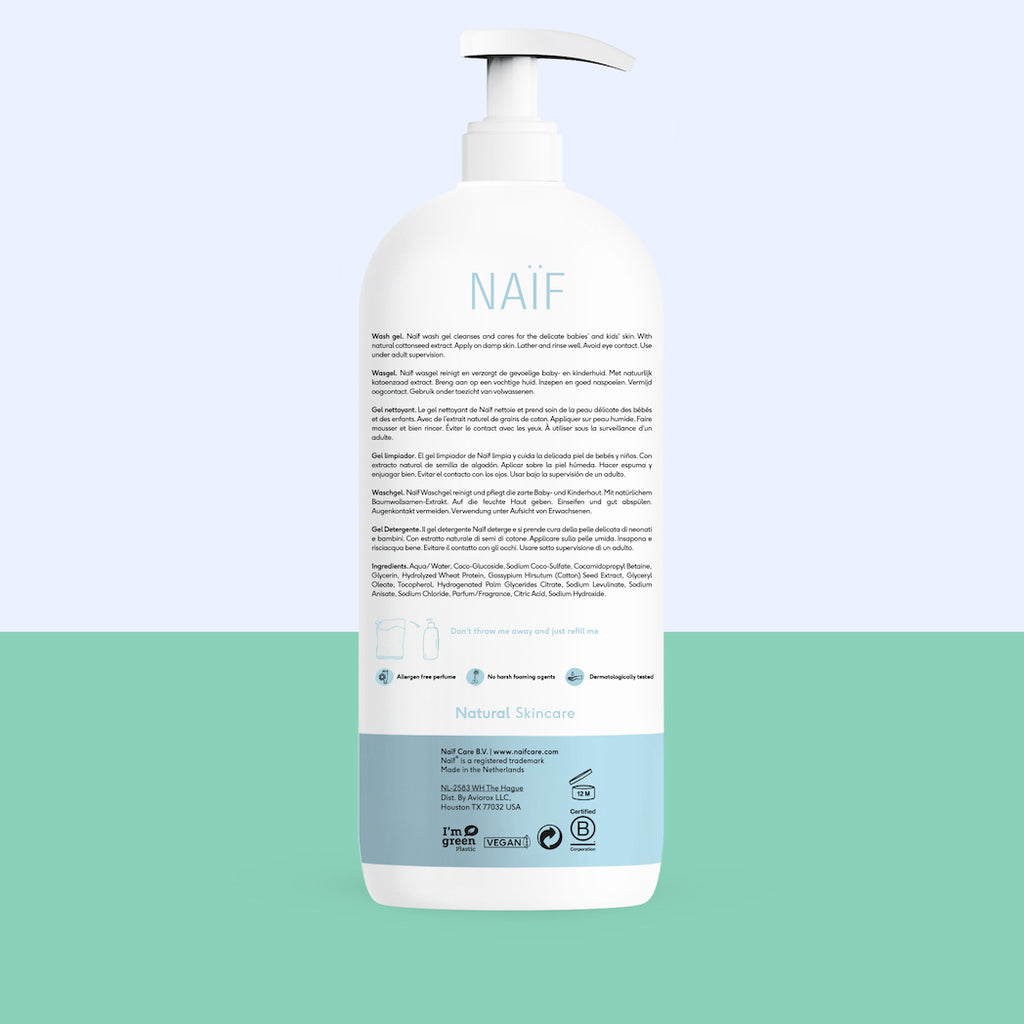 Naïf Cleansing Washgel 500ml Yay Kids
