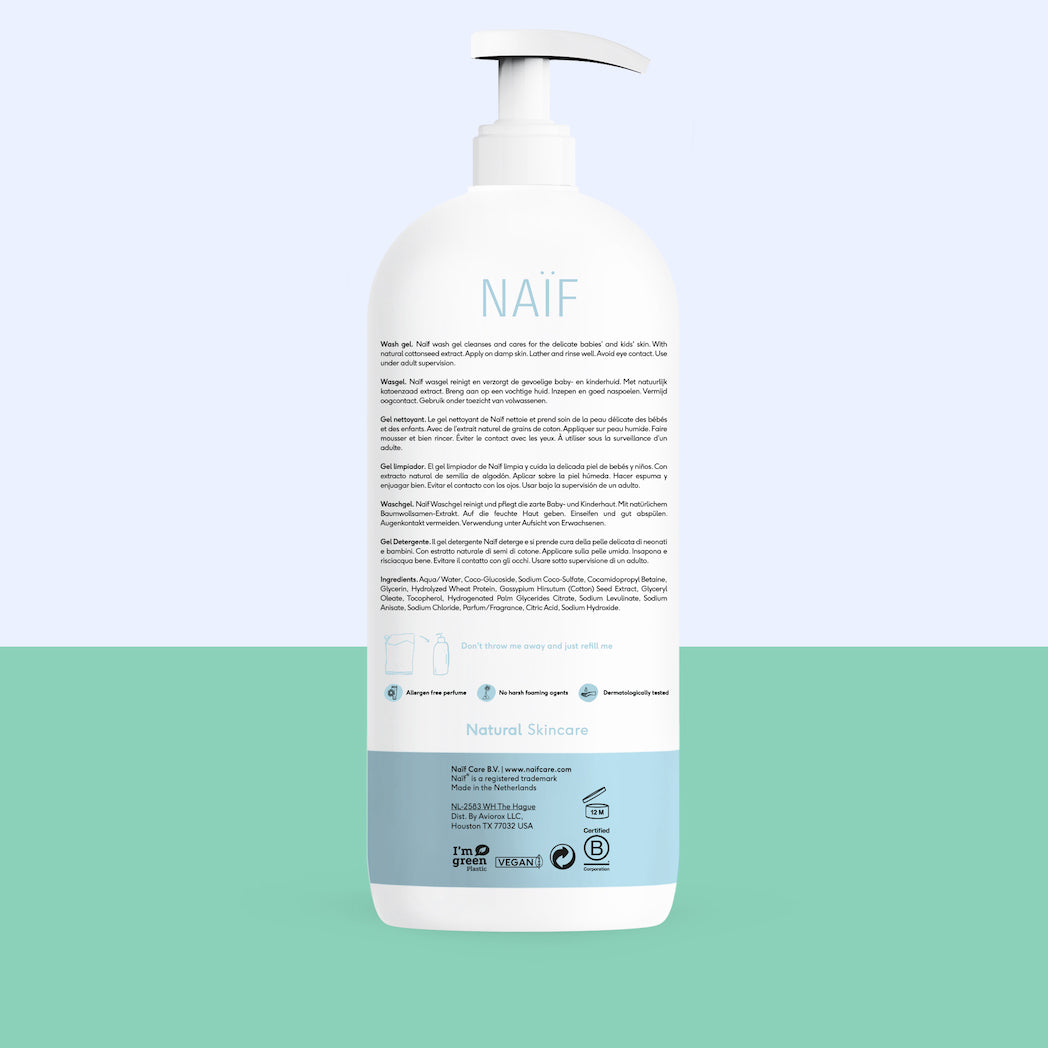 Naïf Cleansing Washgel 500ml Yay Kids