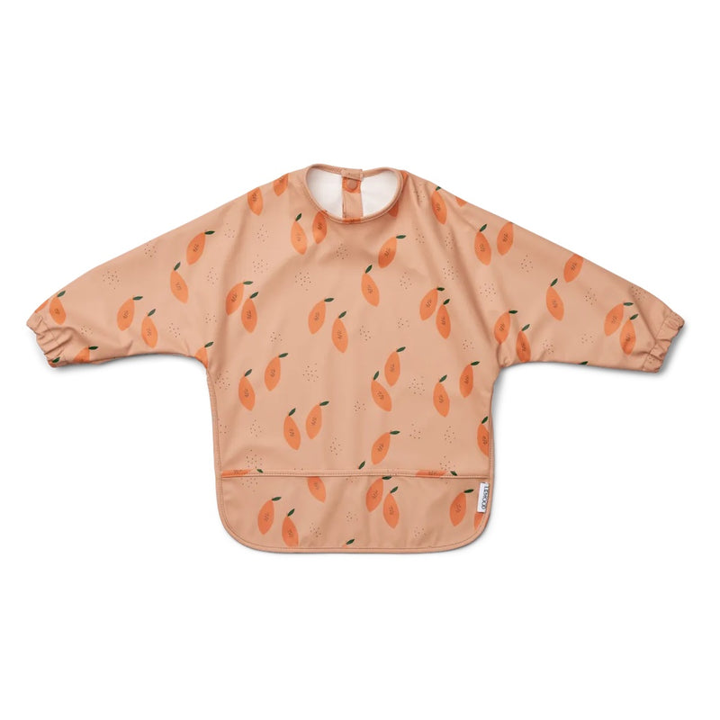 Liewood Kinder Latz mit Ärmeln Merle  Papaya Pale tuscany bei Yay Kids