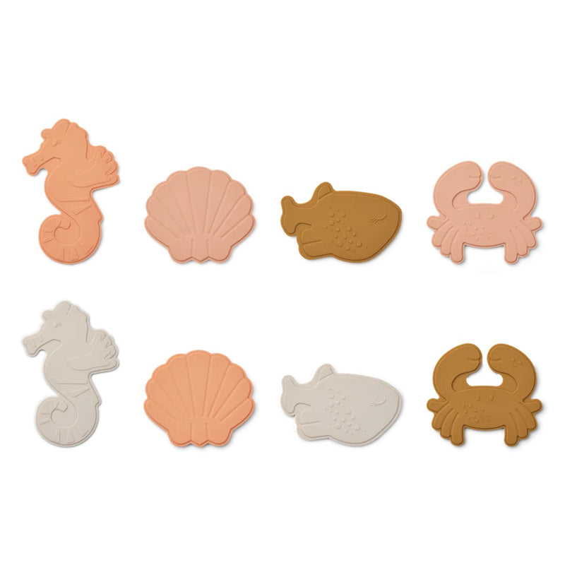 Liewood Badematten Paola 8-Pack Sea Creature/Rose Multi Mix bei Yay Kids
