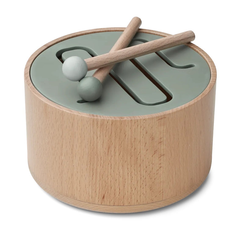 Liewood Kinder-Trommel Pete Faune green/ dove blue mix