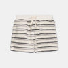 My Little Cozmo Shorts in Weiss mit grauen und dunkelgrauen Streifen bei Yay Kids