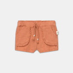 My Little Cozmo Kinder Shorts Terracotta mit Rüschen bei Yay Kids