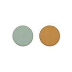 Liewood Silikon Teller mit Abteil Harvey 2-Pack Peppermint/golden caramel mix bei Yay Kids