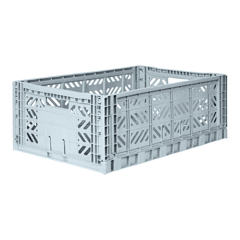 Ay-Kasa Aufbewahrungsboxen Folding Crate Maxi Pale Blue bei Yay Kids