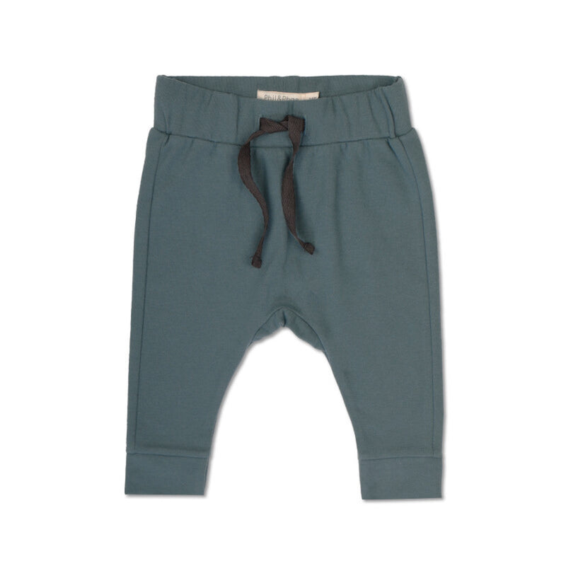 Phil & Phae Kinder Hose Bio-Bauwolle Petrol bei Yay Kids
