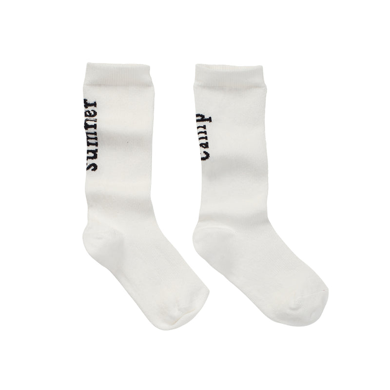Sproet & Sprout Kinder Kniesocken Summer Camp White bei Yay Kids