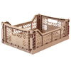 Ay-Kasa Aykasa Aufbewahrungsboxen Folding Crate Midi Warm Taupe bei Yay Kids