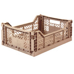 Ay-Kasa Aykasa Aufbewahrungsboxen Folding Crate Midi Warm Taupe bei Yay Kids